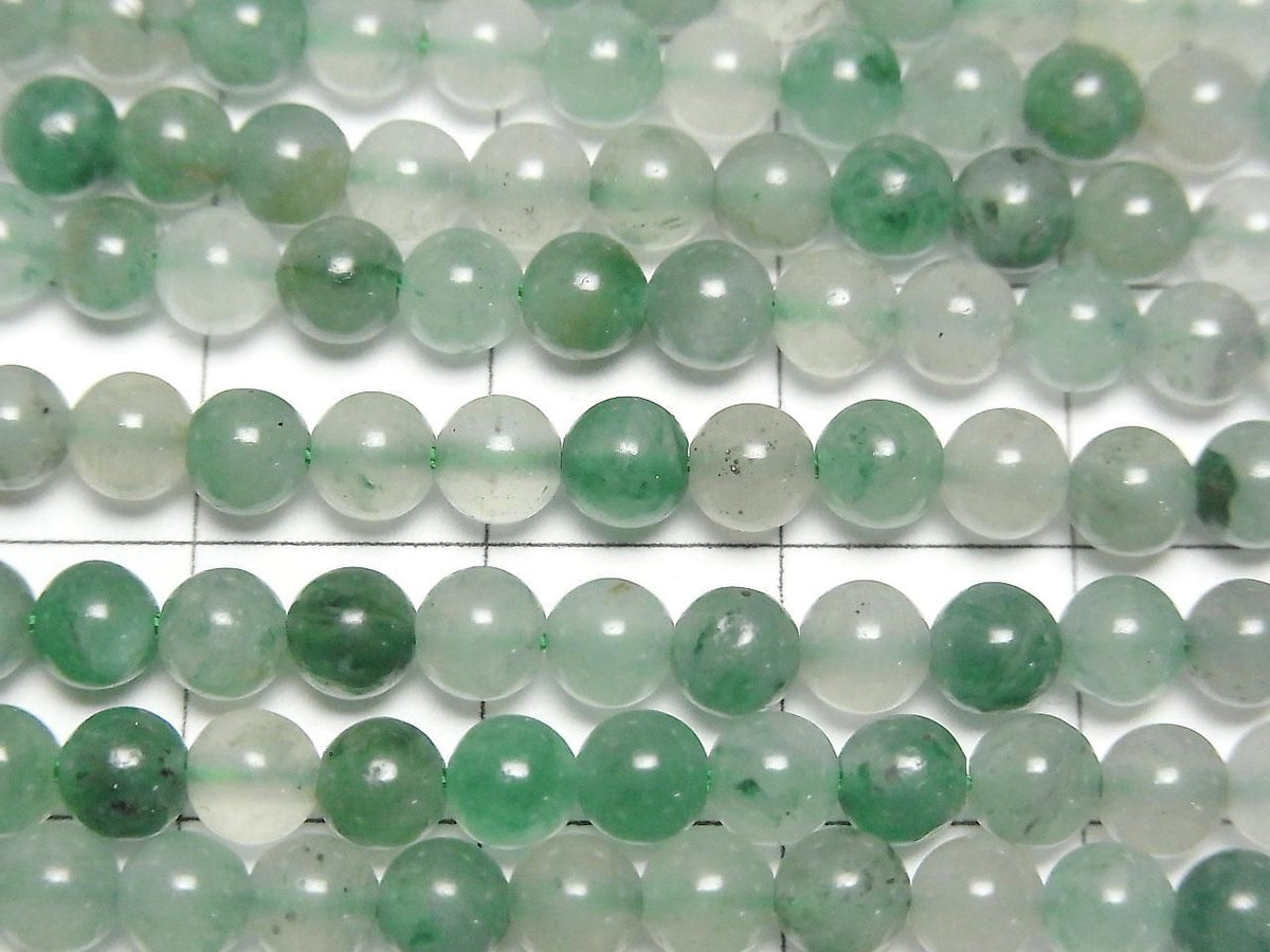 Green Quartz (Verdite) Round 4mm 1strand beads (approx. 15 inches/38 cm)