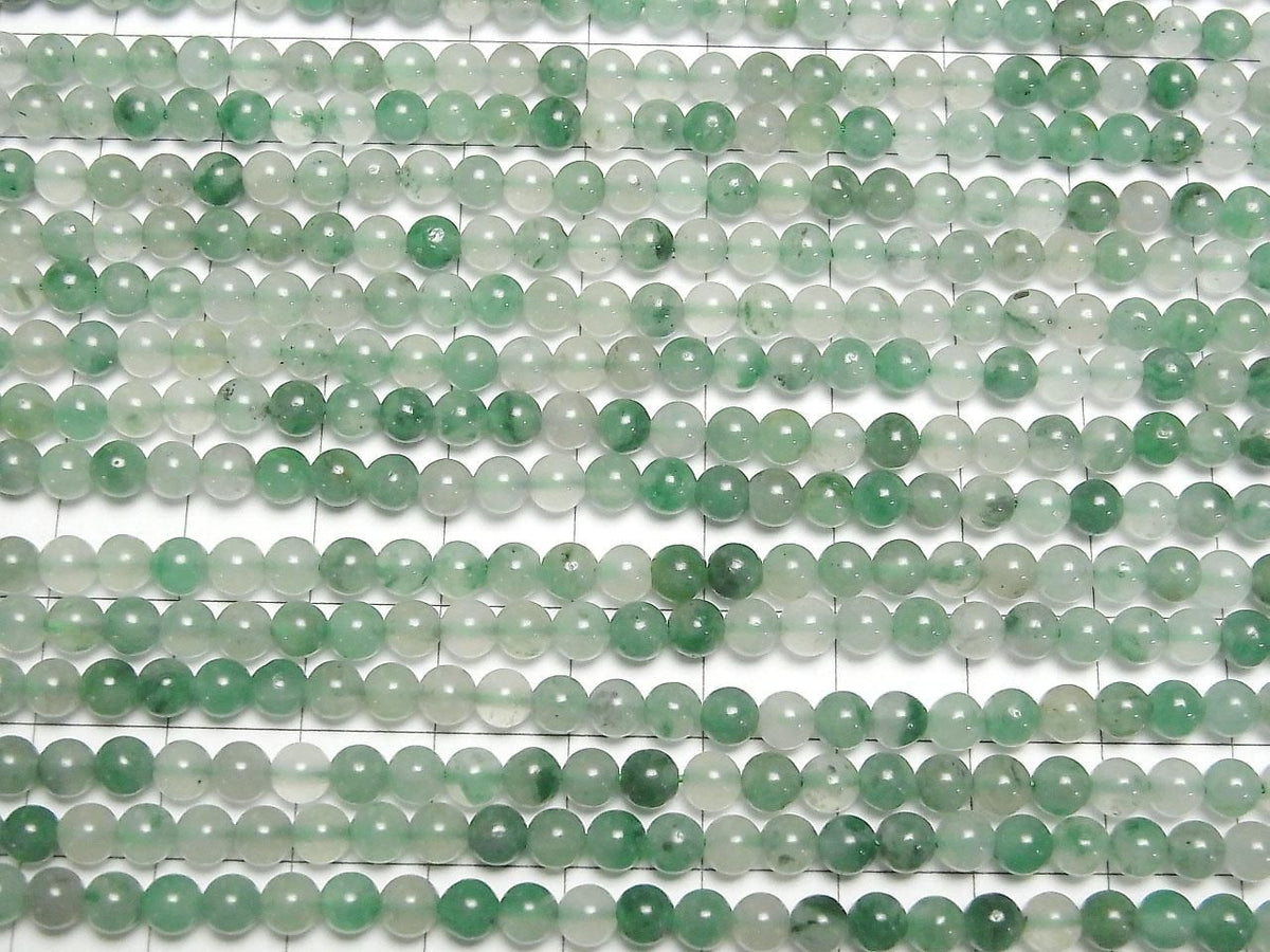 Green Quartz (Verdite) Round 4mm 1strand beads (approx. 15 inches/38 cm)