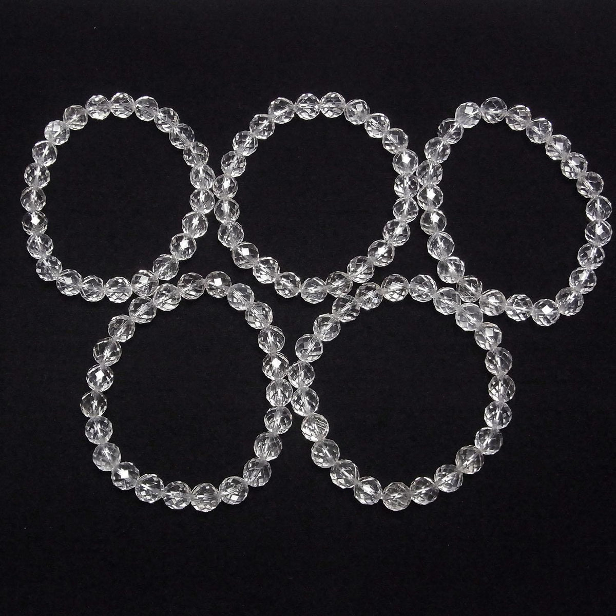 Crystal AAA- 64 Faceted Round 8mm 1strand beads (Bracelet) High Quality!