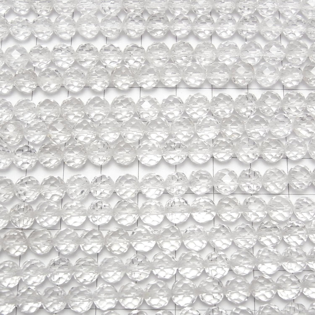 Crystal AAA- 64 Faceted Round 6mm half or 1strand beads (approx. 15 inches/36 cm) High Quality!