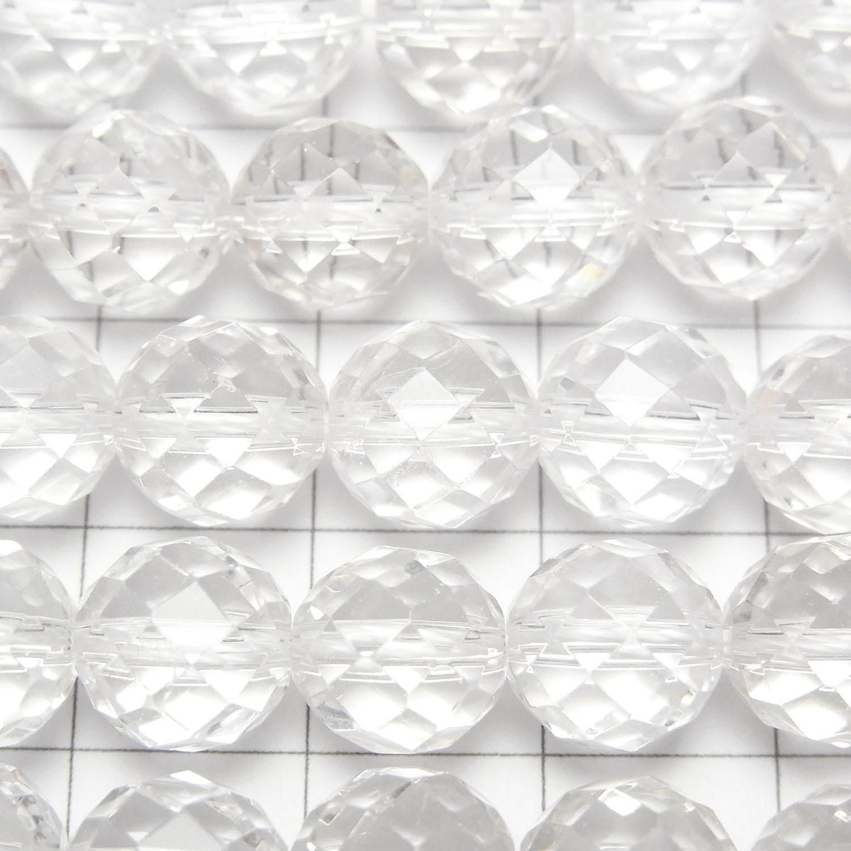Crystal AAA- 64 Faceted Round 8mm half or 1strand beads (approx. 15 inches/36 cm) High Quality!