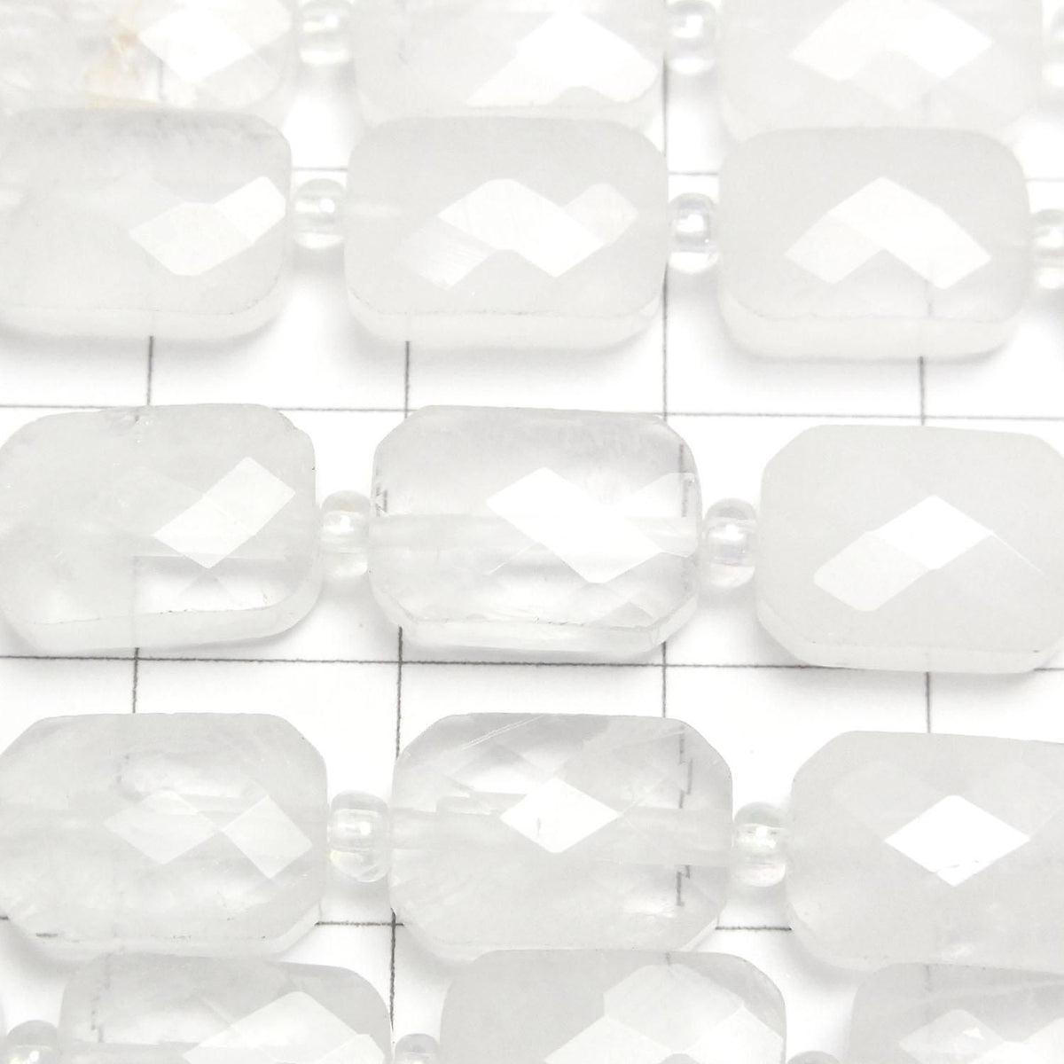 Crystal AA Faceted Rectangle 12x8mm half or 1strand beads (approx. 14inch/34cm)