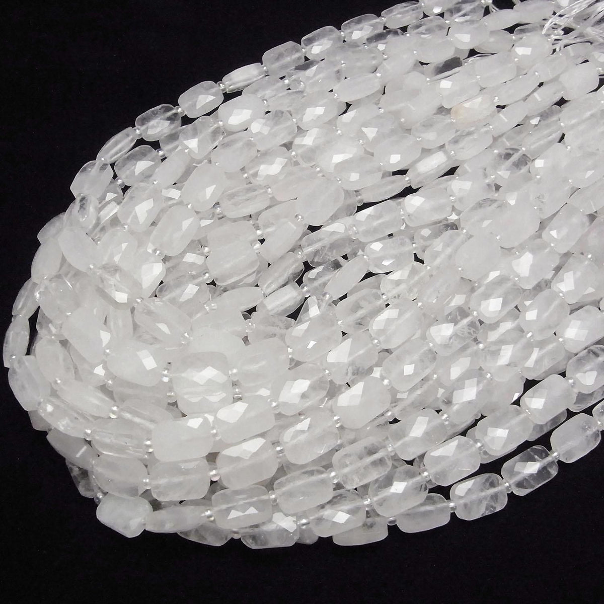 Crystal AA Faceted Rectangle 12x8mm half or 1strand beads (approx. 14inch/34cm)