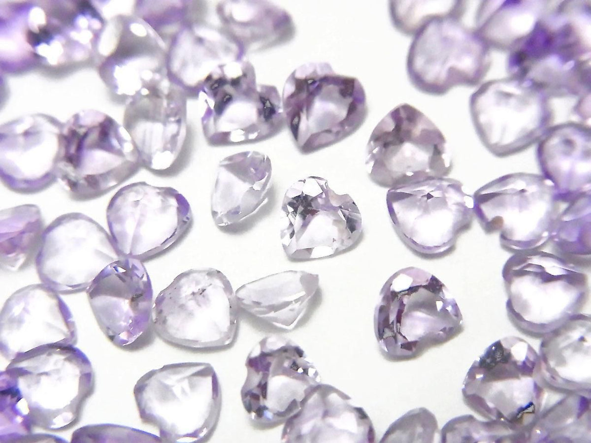 High Quality AAA Amethyst Loose Stone Heart Shape Faceted 4x4mm 10pcs
