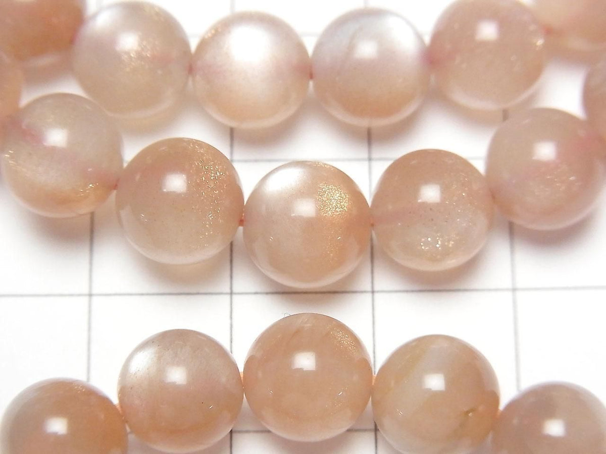 Bi-color Moonstone AAA- Round 8mm 1strand beads (Bracelet)