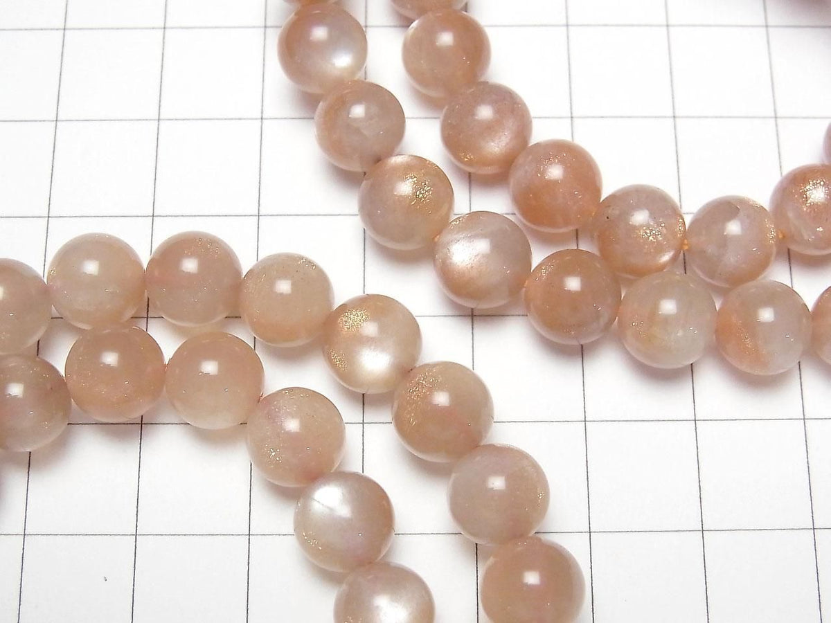 Bi-color Moonstone AAA- Round 8mm 1strand beads (Bracelet)