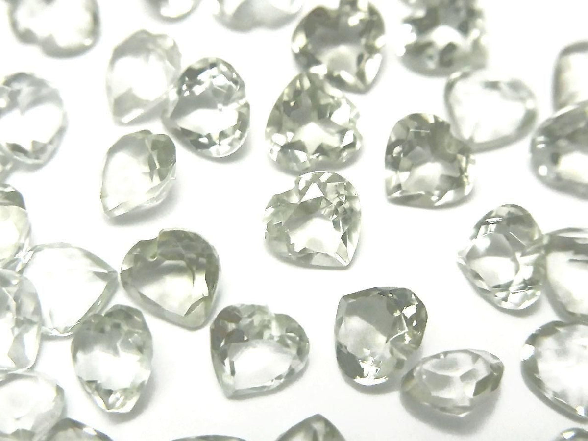 High Quality Green Amethyst AAA Loose Stone Heart Shape Faceted 6x6mm 5pcs