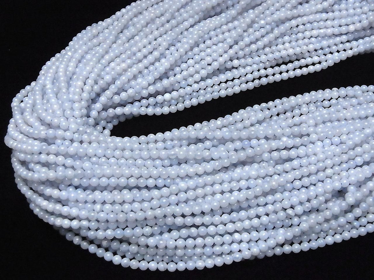 Blue Lace Agate AA++ Round 3mm 1strand beads (aprx.15inch/38cm)