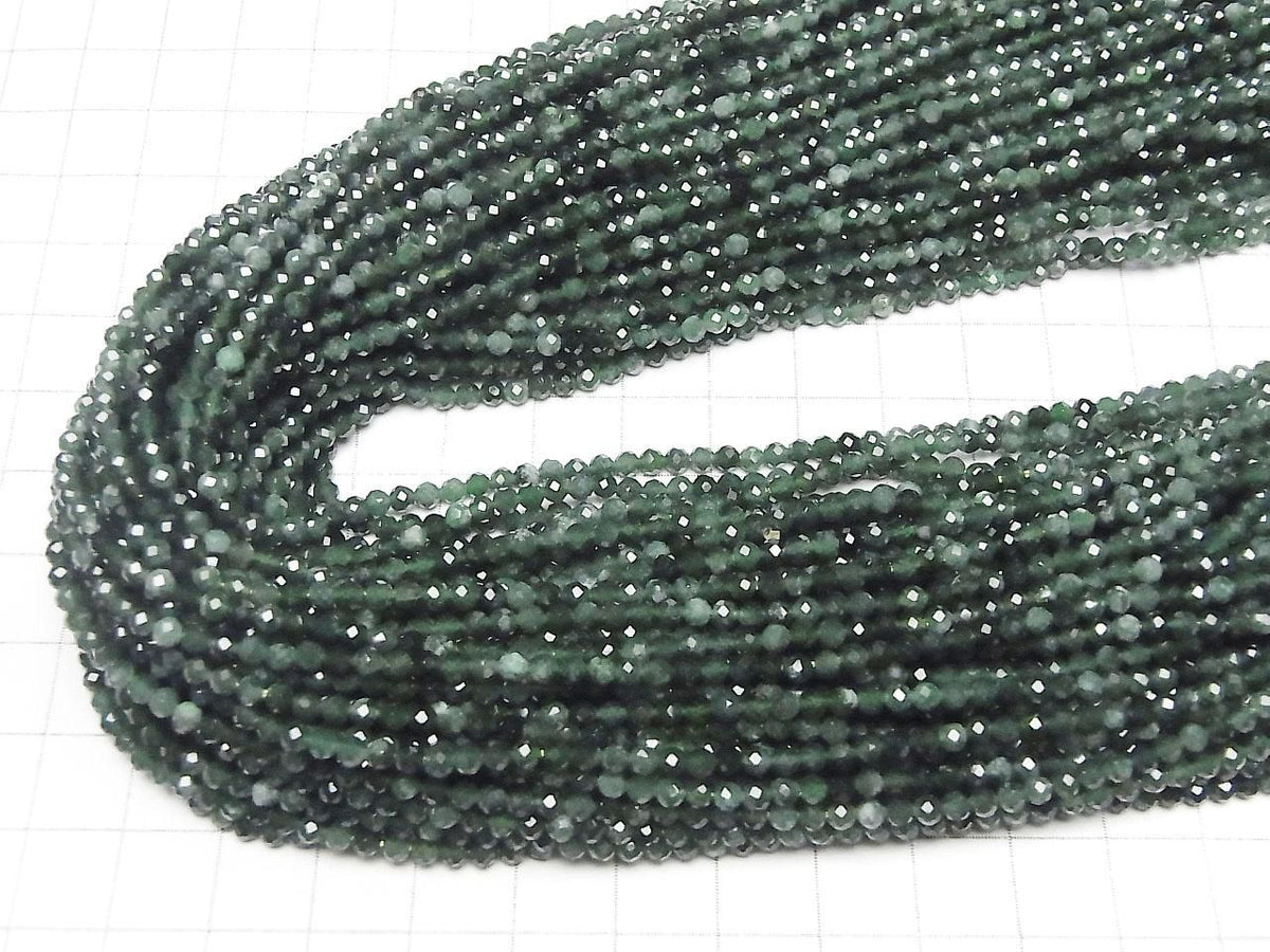 Guatemalan Jadeite (Jadeite) AA++ Faceted Round 3mm 1strand beads (approx. 15 inches/37 cm) High Quality!