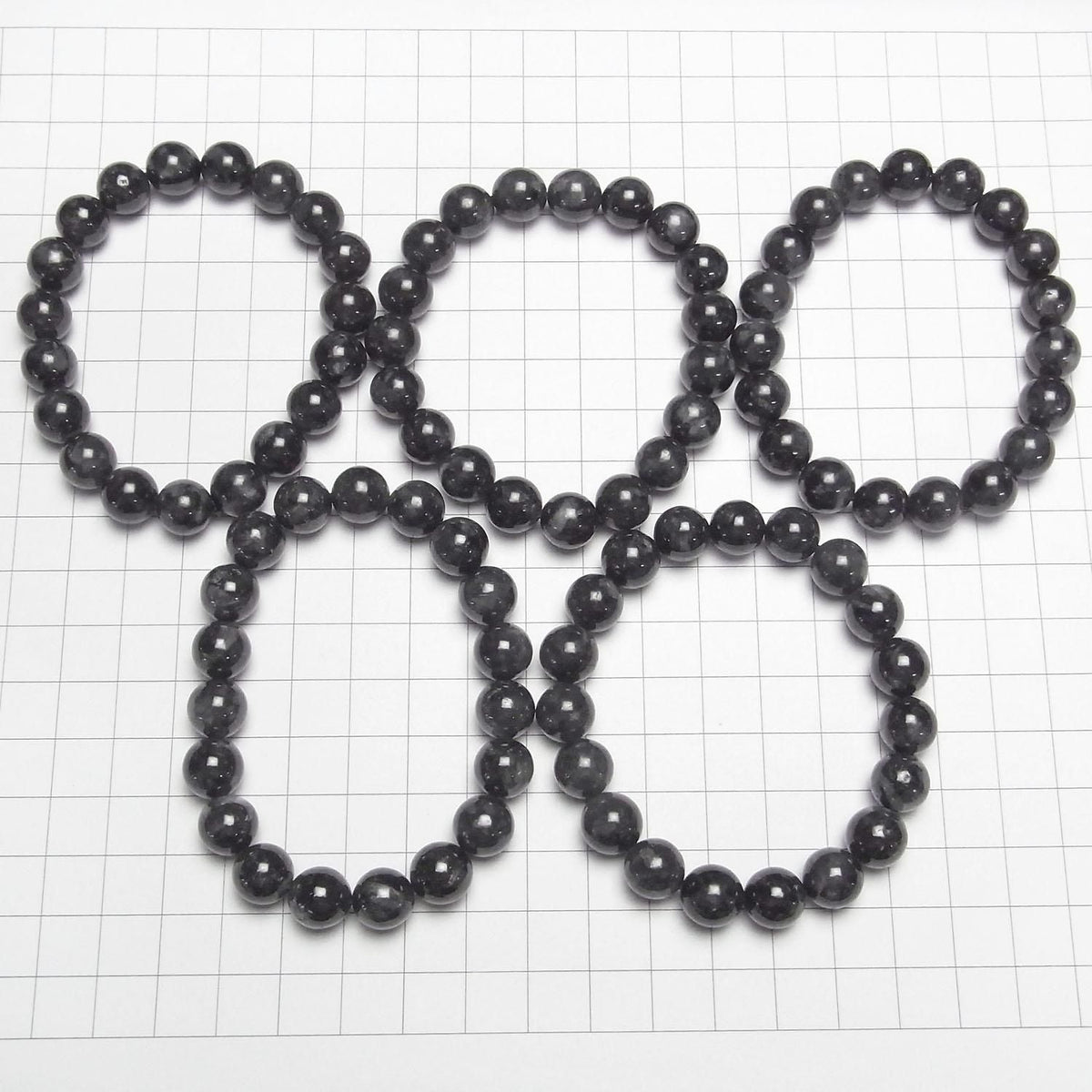 Black Jadeite AAA Round 10mm 1strand beads (Bracelet)