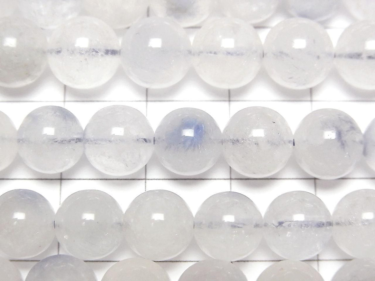 Dumortierite in Quartz AA Round 8mm 1strand beads (aprx.15inch/36cm)