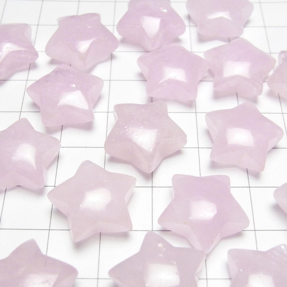 Morganite AA++ Undrilled Star Motif 18x19mm 1pc