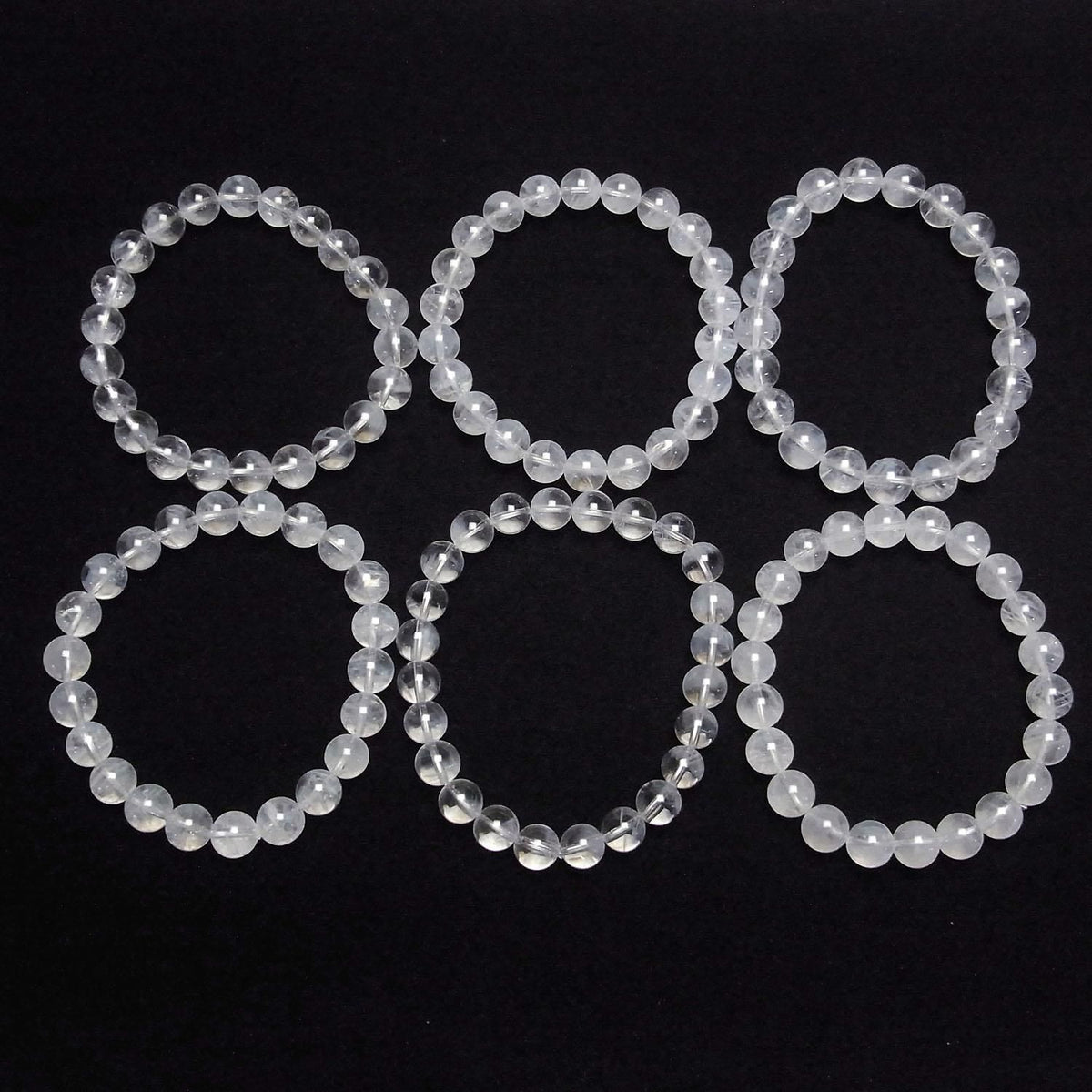 Angel Ladder Quartz Round 8mm 1strand beads (Bracelet)