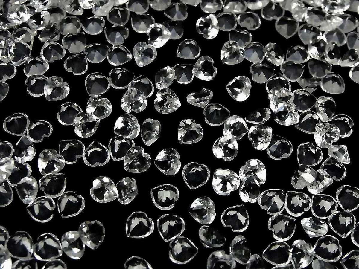 High Quality AAA Crystal Loose Stone Heart Shape Faceted 6x6mm 5pcs