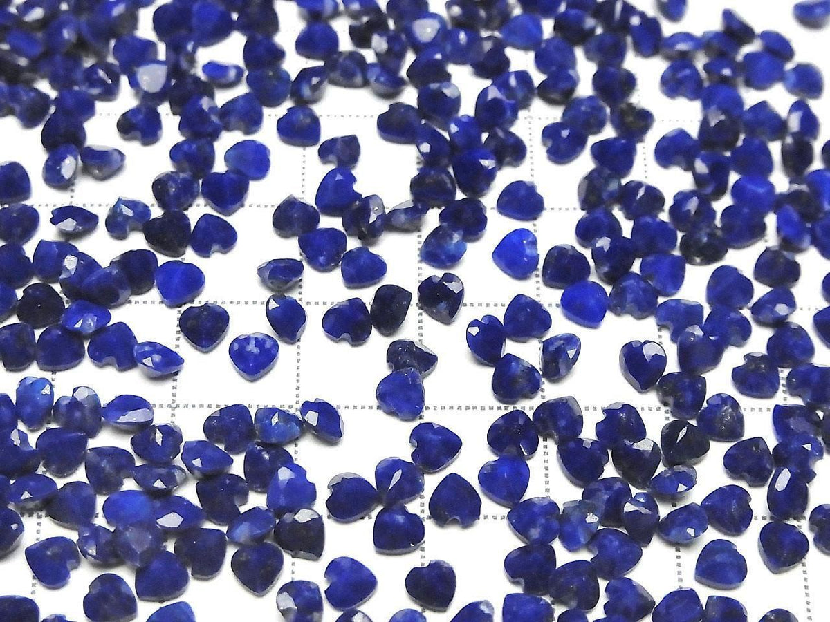 Lapislazuli AA++ Loose Stone Heart Shape Faceted 4x4mm 10pcs