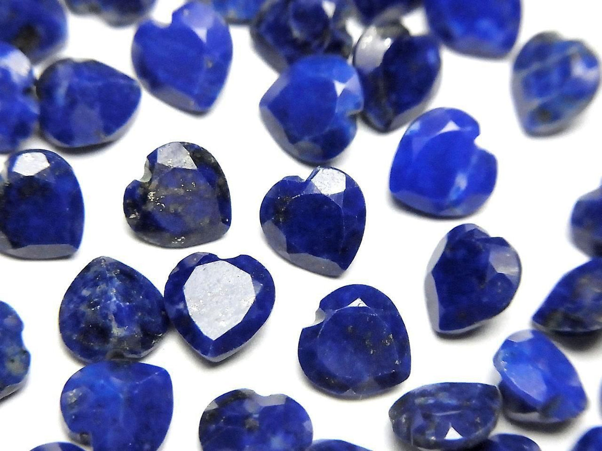 Lapislazuli AA++ Loose Stone Heart Shape Faceted 6x6mm 5pcs