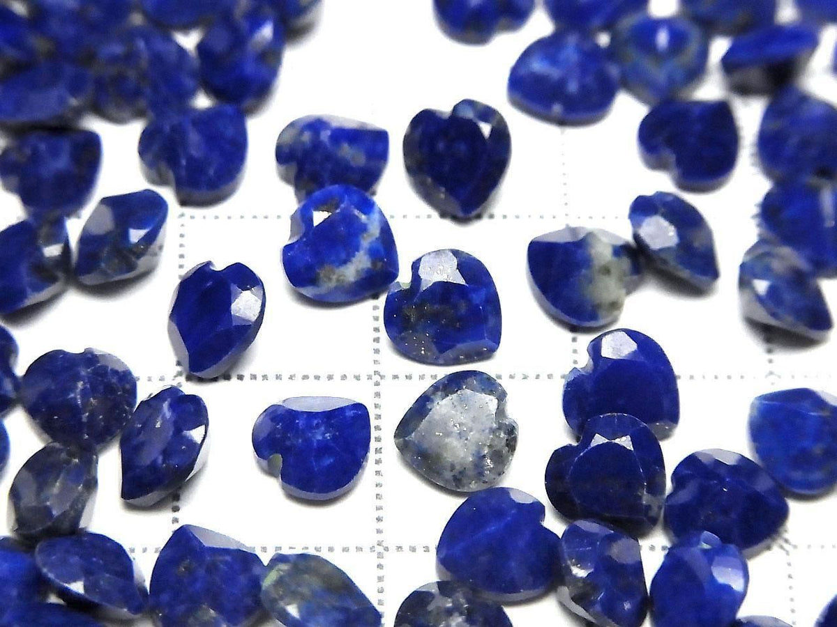 Lapislazuli AA++ Loose Stone Heart Shape Faceted 6x6mm 5pcs