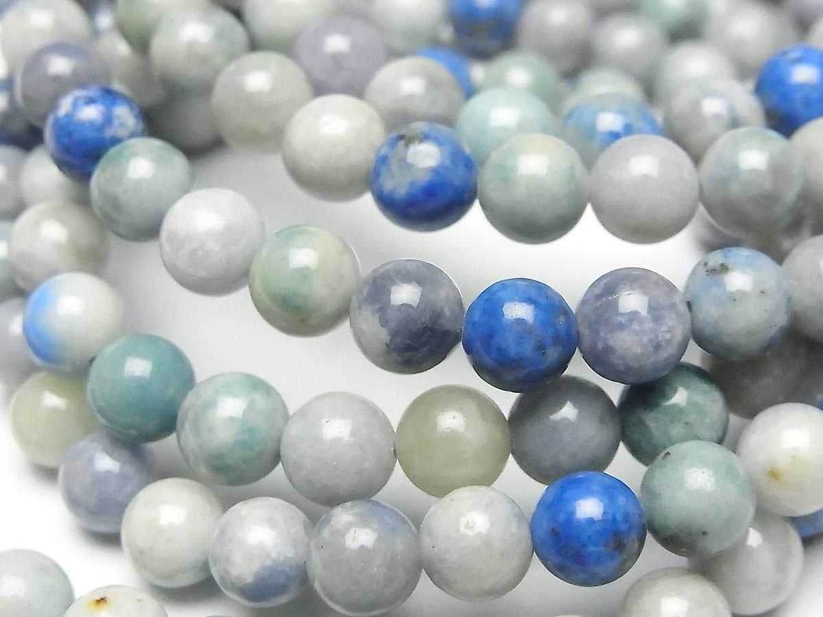 Hackmanite Round 6mm 1strand beads (Bracelet)