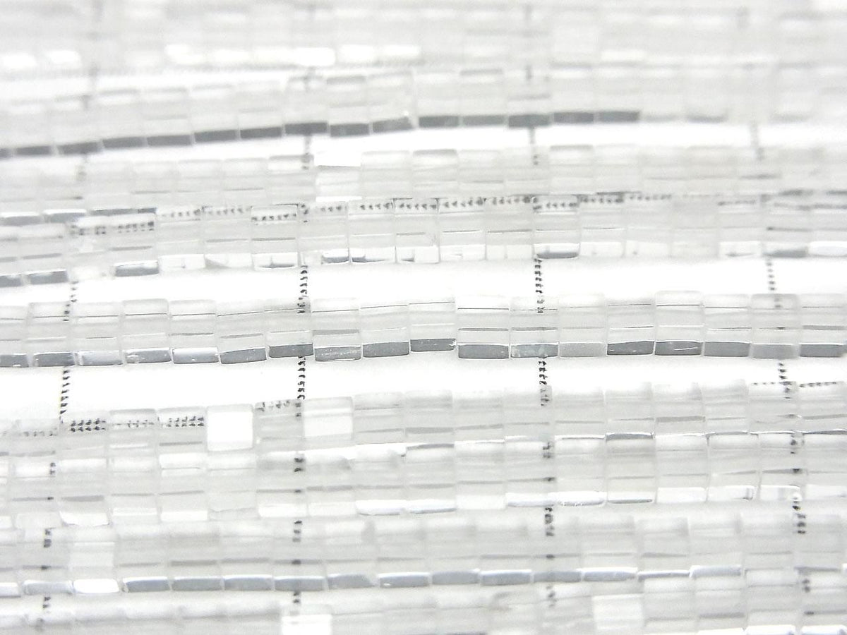 Crystal AAA- Cube 2x2x2mm 1strand beads (approx. 15inch/36cm)
