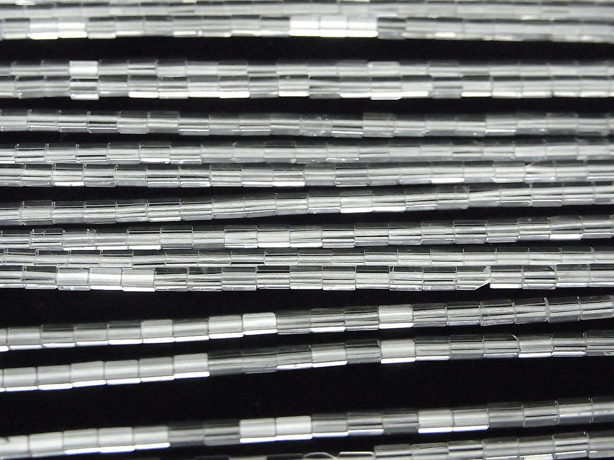 Crystal AAA- 4 Faceted Faceted Tube 3x1.5x1.5mm 1strand beads (approx. 15inch/36cm)