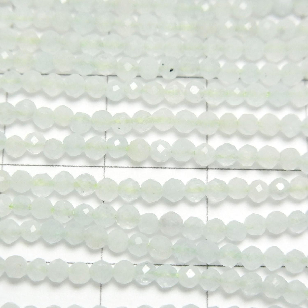 Green Beryl AA++ Faceted Round 2mm 1strand beads (aprx.15inch/37cm)High Quality!
