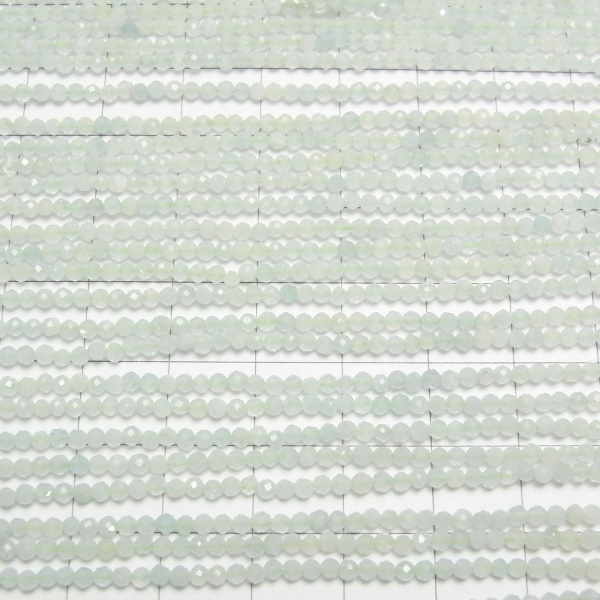 Green Beryl AA++ Faceted Round 2mm 1strand beads (aprx.15inch/37cm)High Quality!