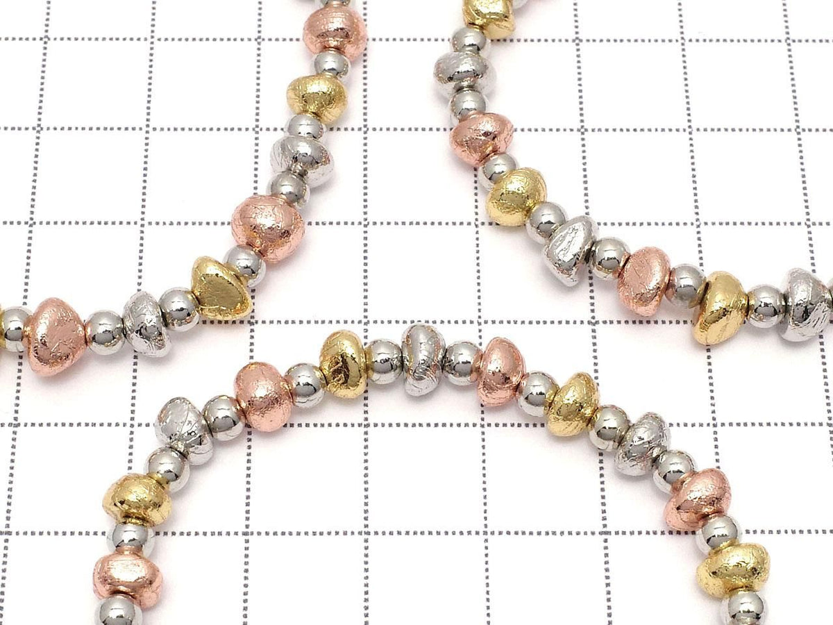 Meteorite (Altai meteorite) Nugget multi-color 1strand beads (Bracelet)