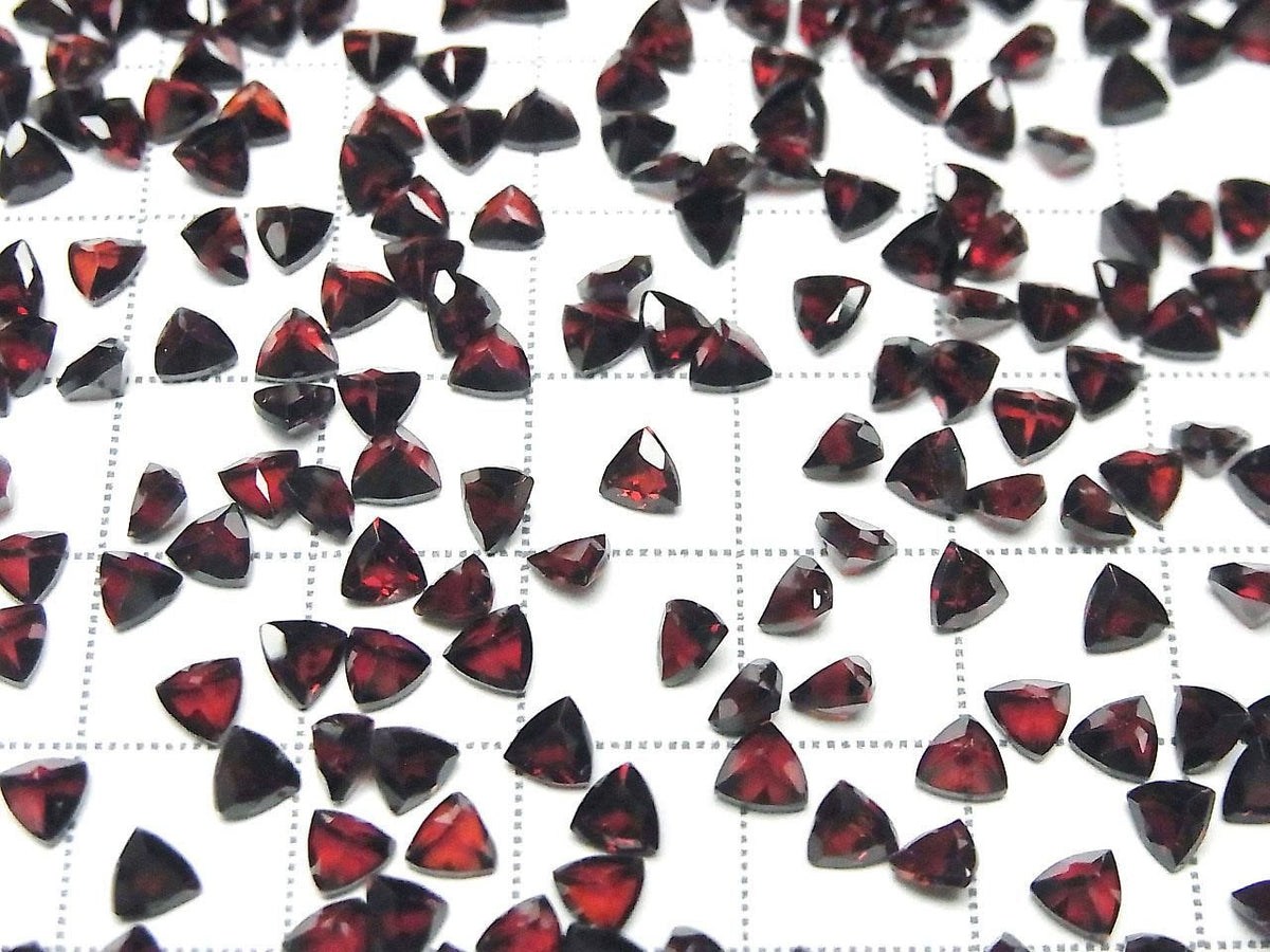 High Quality Rhodolite Garnet AAA Loose stone Triangle Faceted 4x4mm 5pcs