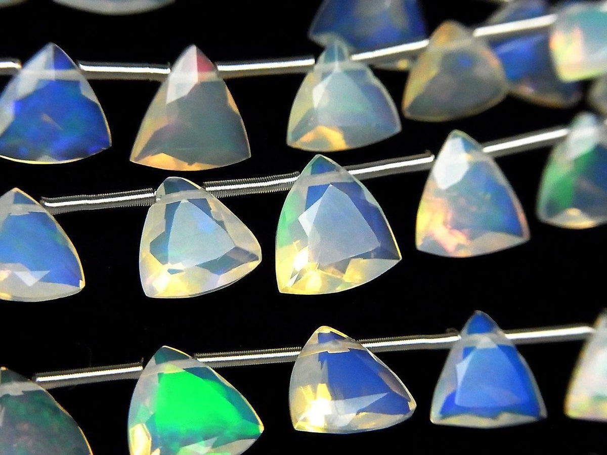 High Quality Ethiopian Opal AAA Triangle Faceted 1strand beads (18pcs)
