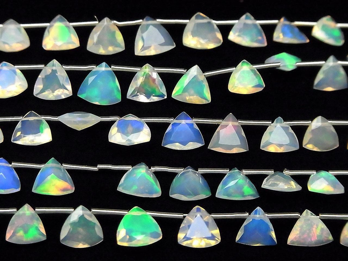 High Quality Ethiopian Opal AAA Triangle Faceted 1strand beads (18pcs)