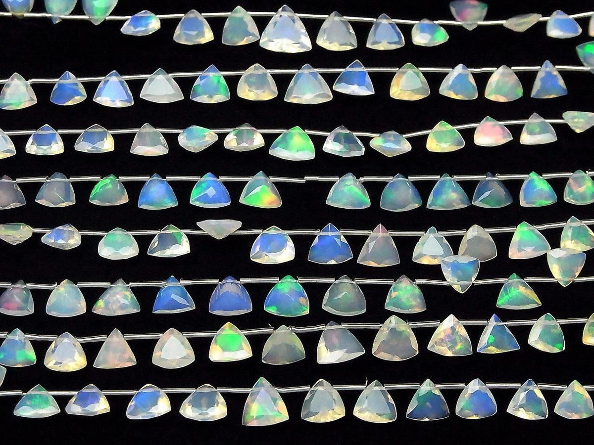 High Quality Ethiopian Opal AAA Triangle Faceted 1strand beads (18pcs)