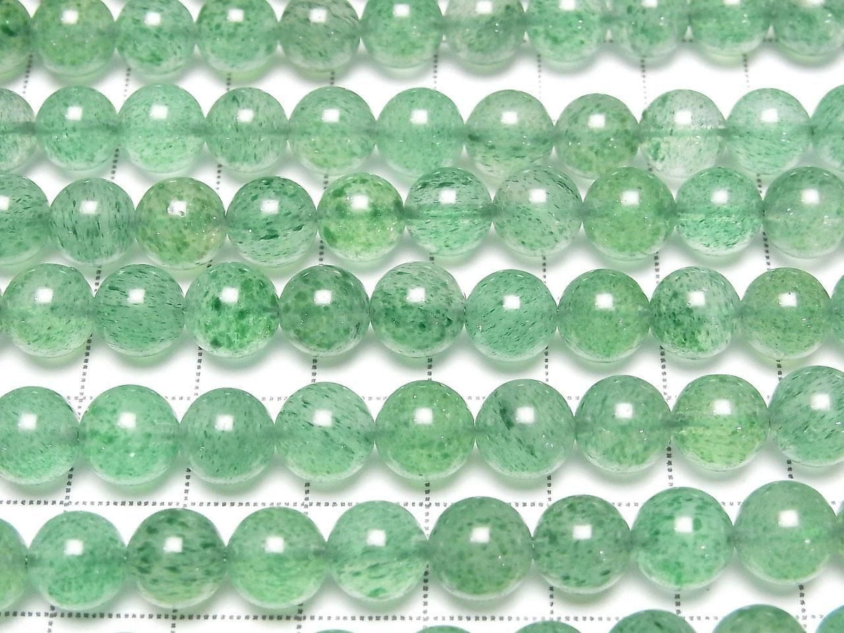 Indian Green Aventurine AA++ Round 8mm 1strand beads (approx. 15 inches/37 cm)