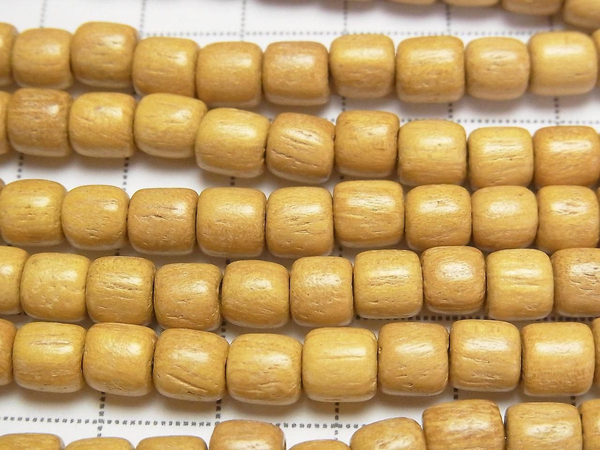 Wood Beads (Yellow) Rondelle (Heishi) 7x7x5mm 1strand beads (approx. 15inch/38cm)