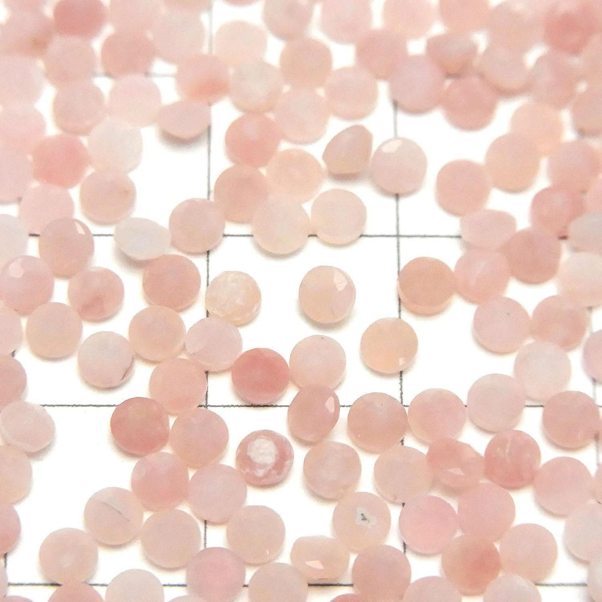 Pink Opal AA++ Loose Stone Round Faceted 3x3mm 10pcs