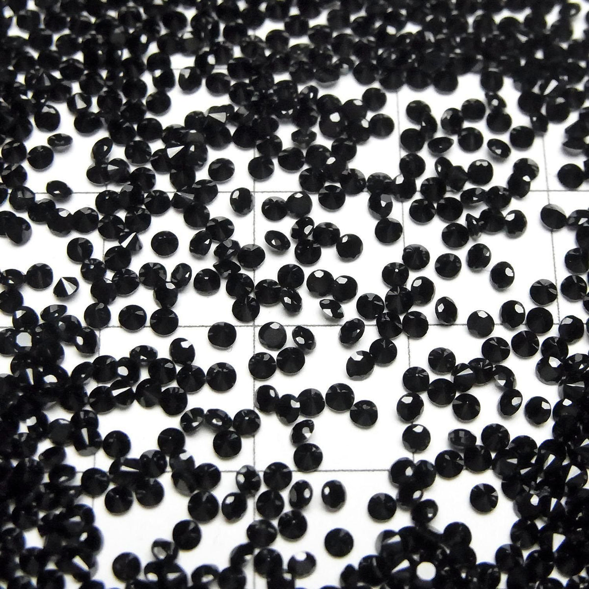 High Quality Black Spinel AAA Loose Stone Round Faceted 2x2mm 20pcs