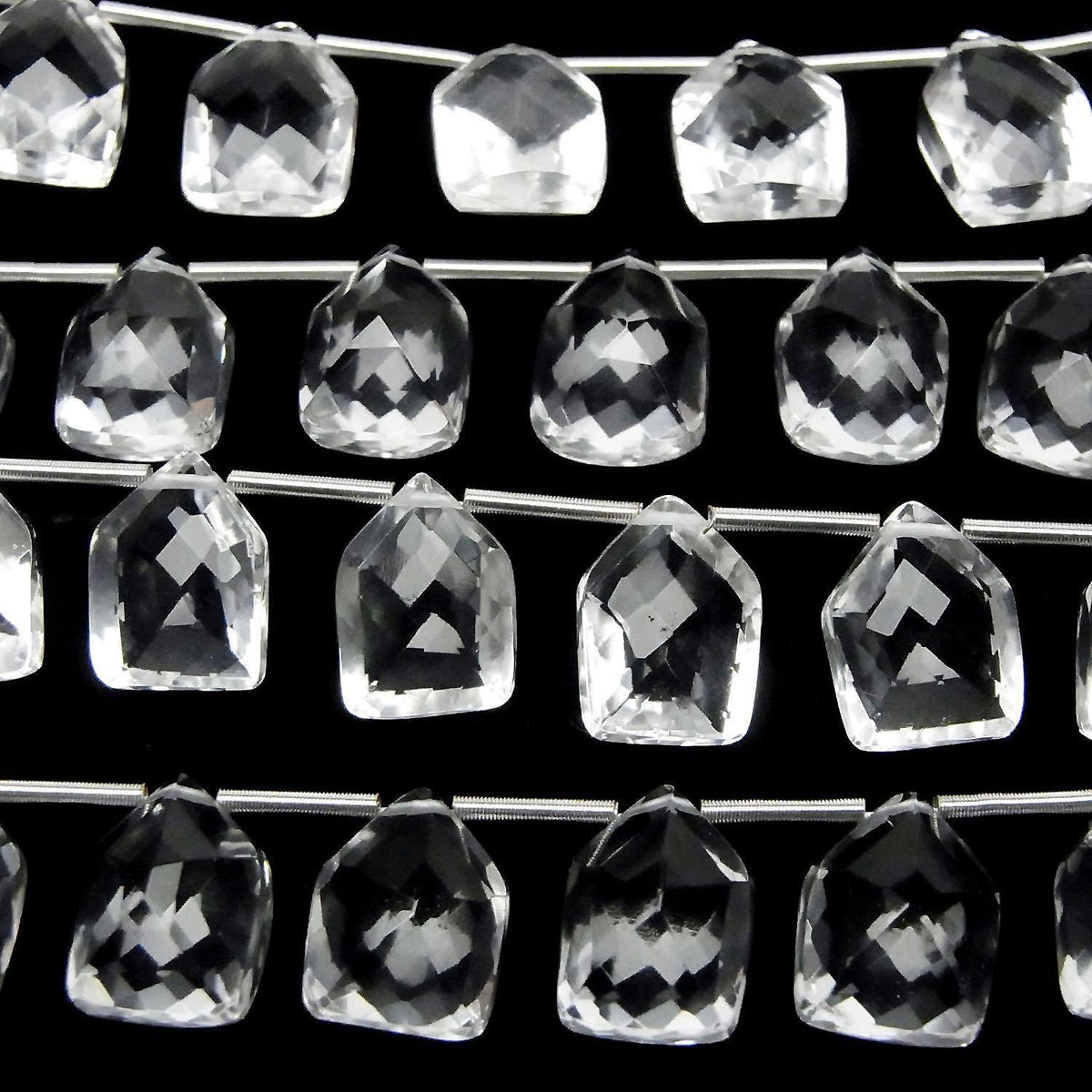High Quality AAA Crystal Irregular Pentagon Cut Half or 1strand beads (8pcs)