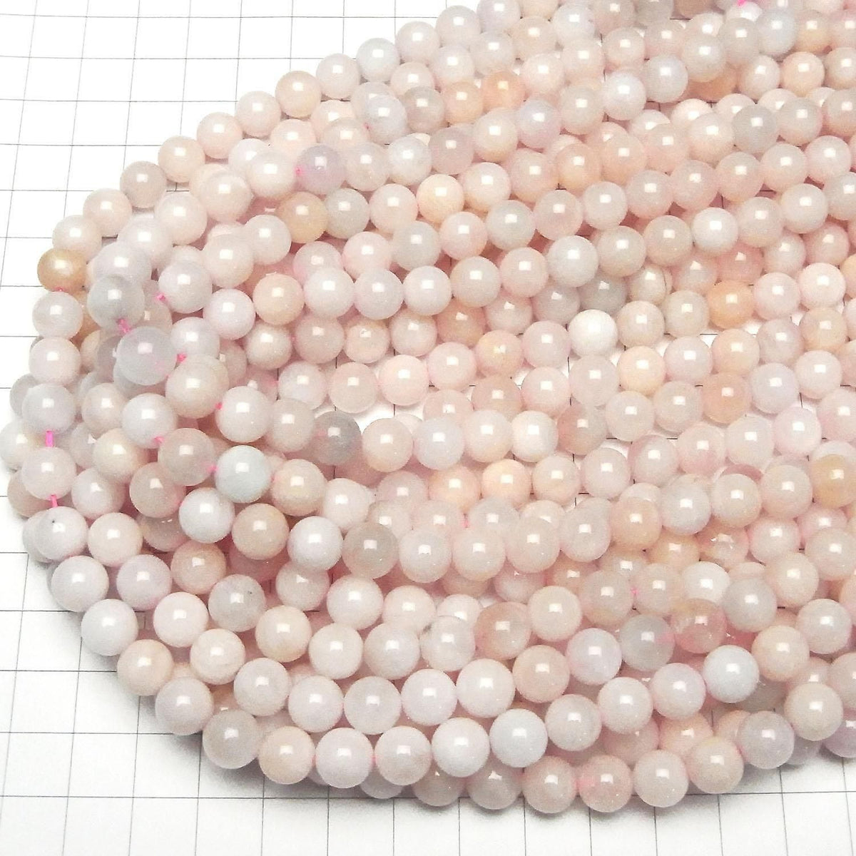 Morganite AA Round 8.5mm 1strand beads (aprx.15inch/37cm)