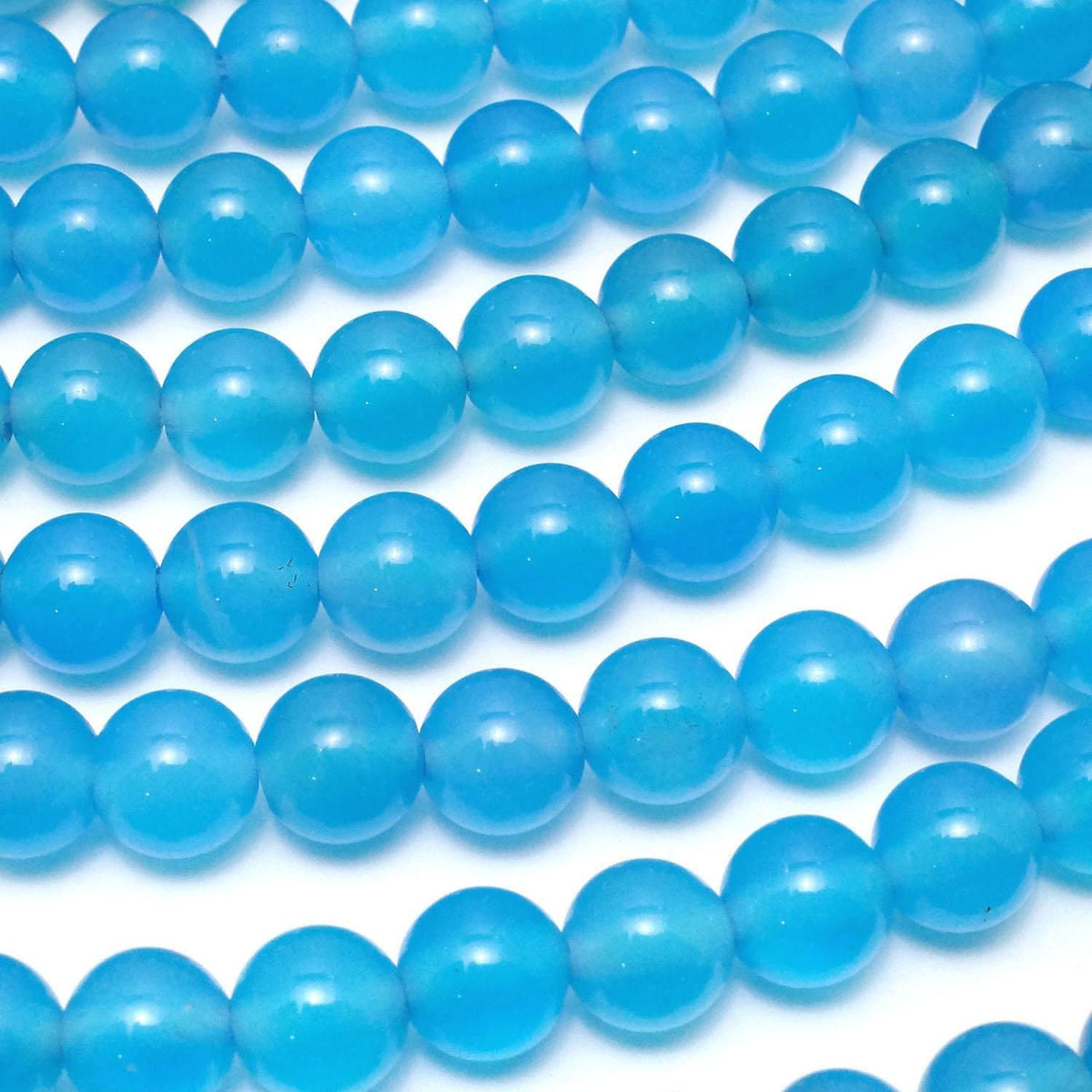 Blue Agate AAA Round 6mm 1strand beads (approx. 14 inches/35 cm)