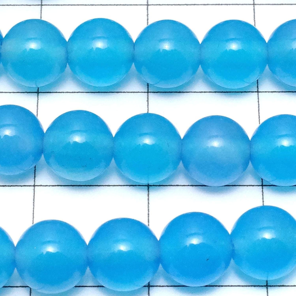 Blue Agate AAA Round 6mm 1strand beads (approx. 14 inches/35 cm)