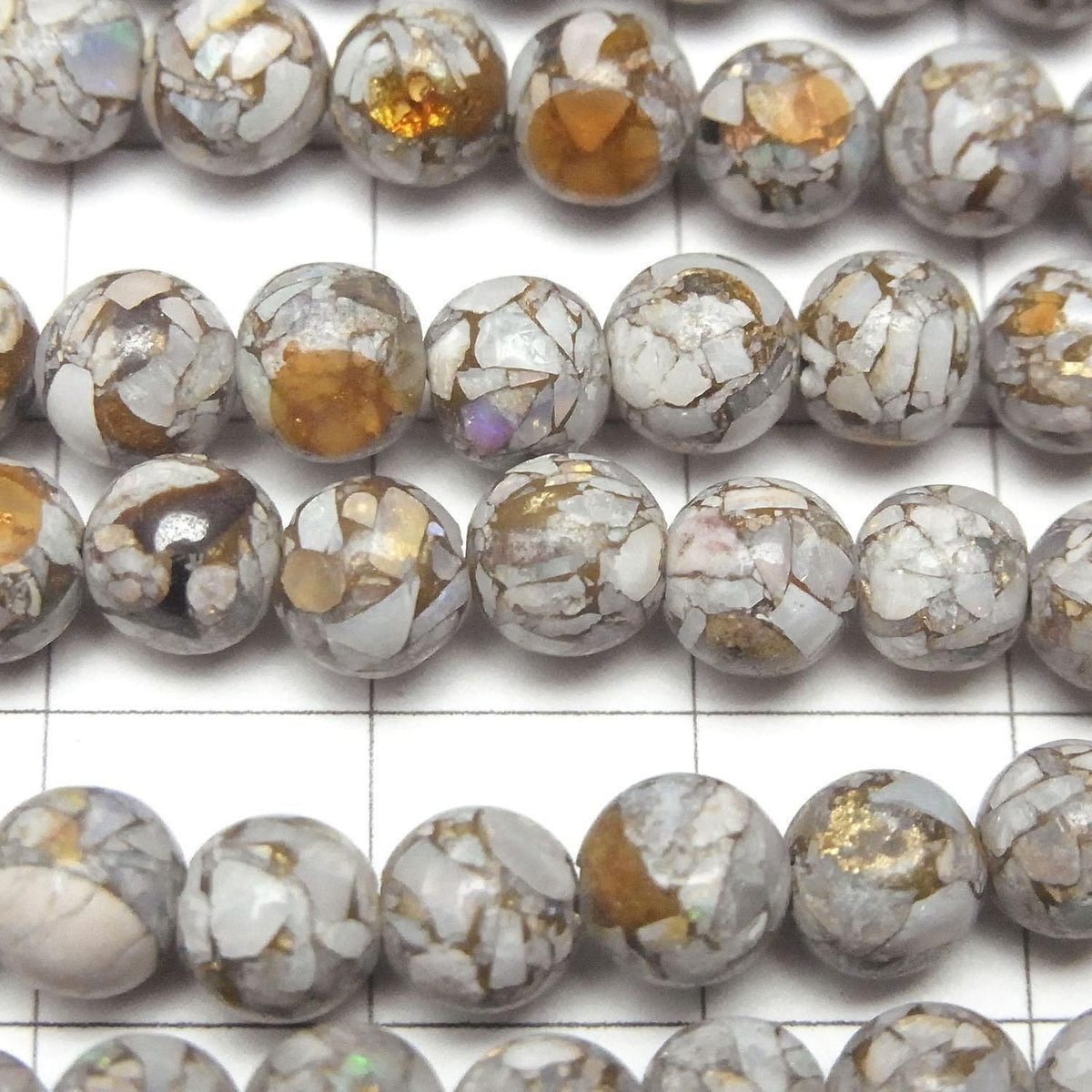 Copper Opal AA++ Round 6mm half or 1strand beads (aprx.7inch/18cm)