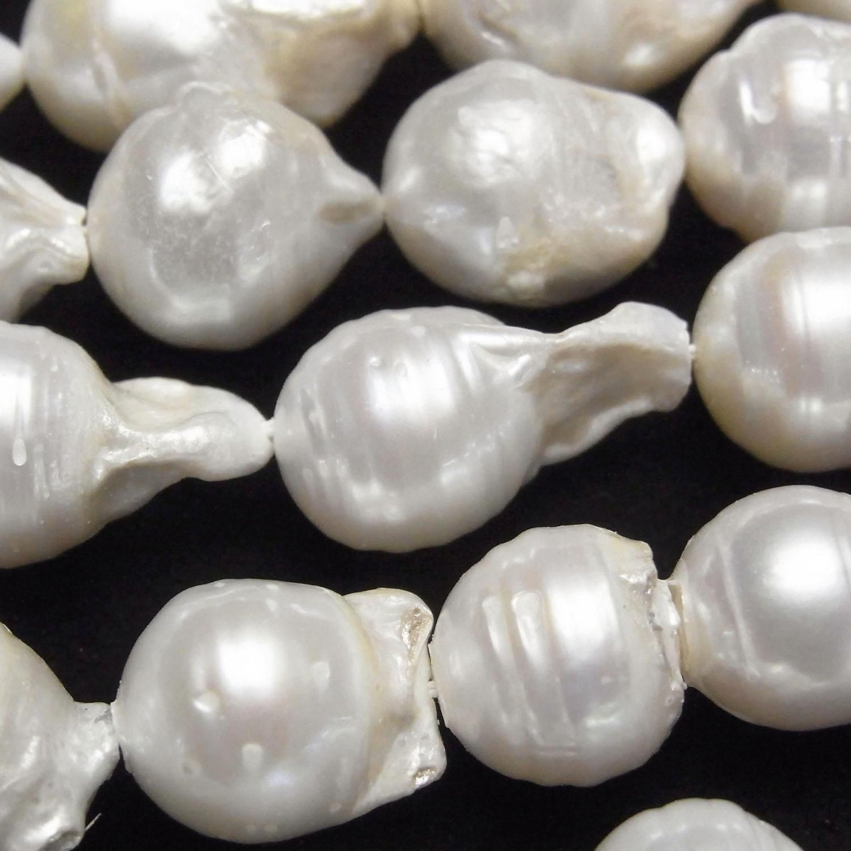 Fresh Water Pearl AA Natural Drop 14-20mm White 1strand beads (approx. 15 inches/36 cm)