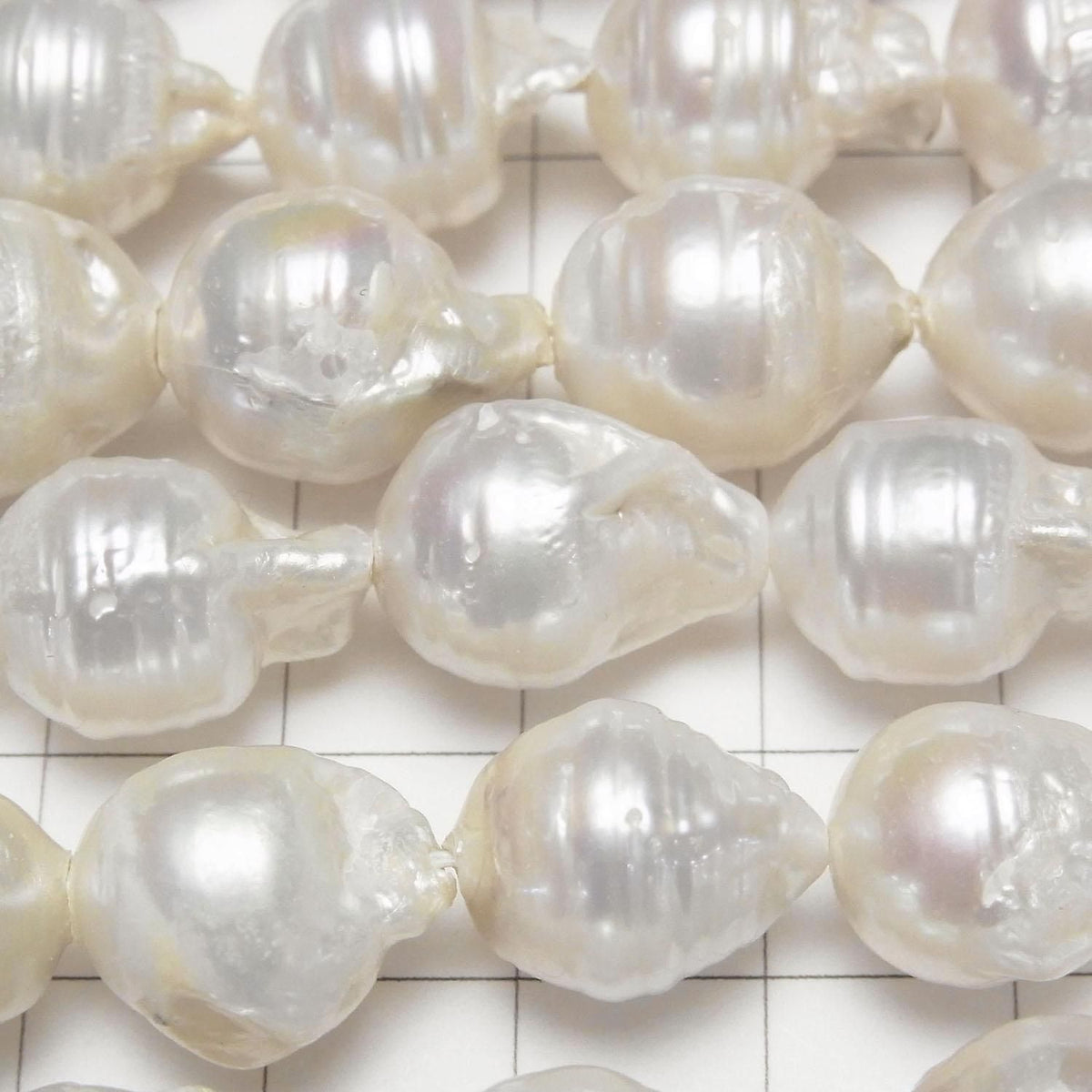Fresh Water Pearl AA Natural Drop 14-20mm White 1strand beads (approx. 15 inches/36 cm)