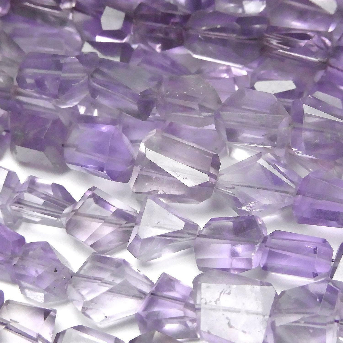 Amethyst AA++ Faceted Nugget 1strand beads (aprx.7inch/18cm)
