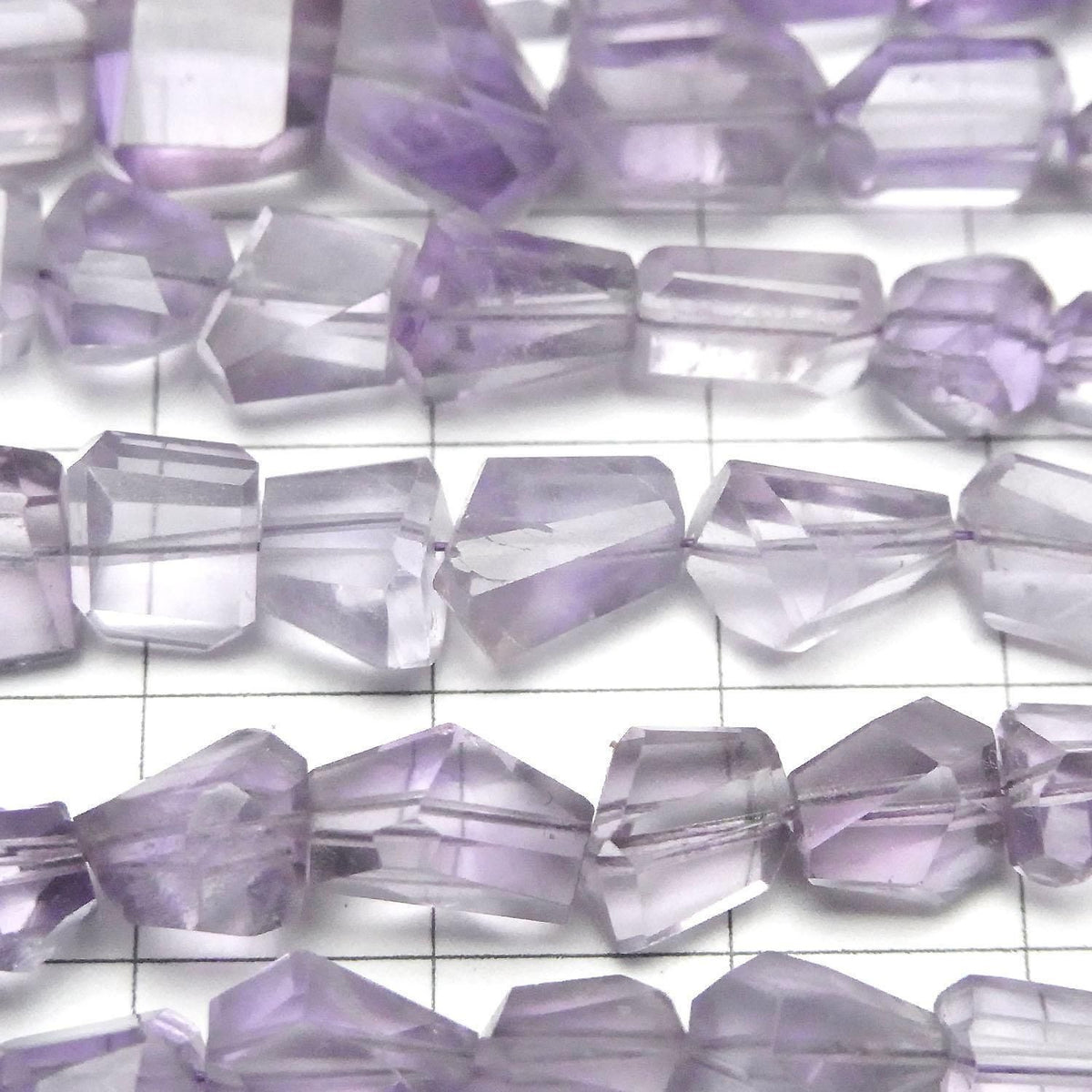 Amethyst AA++ Faceted Nugget 1strand beads (aprx.7inch/18cm)