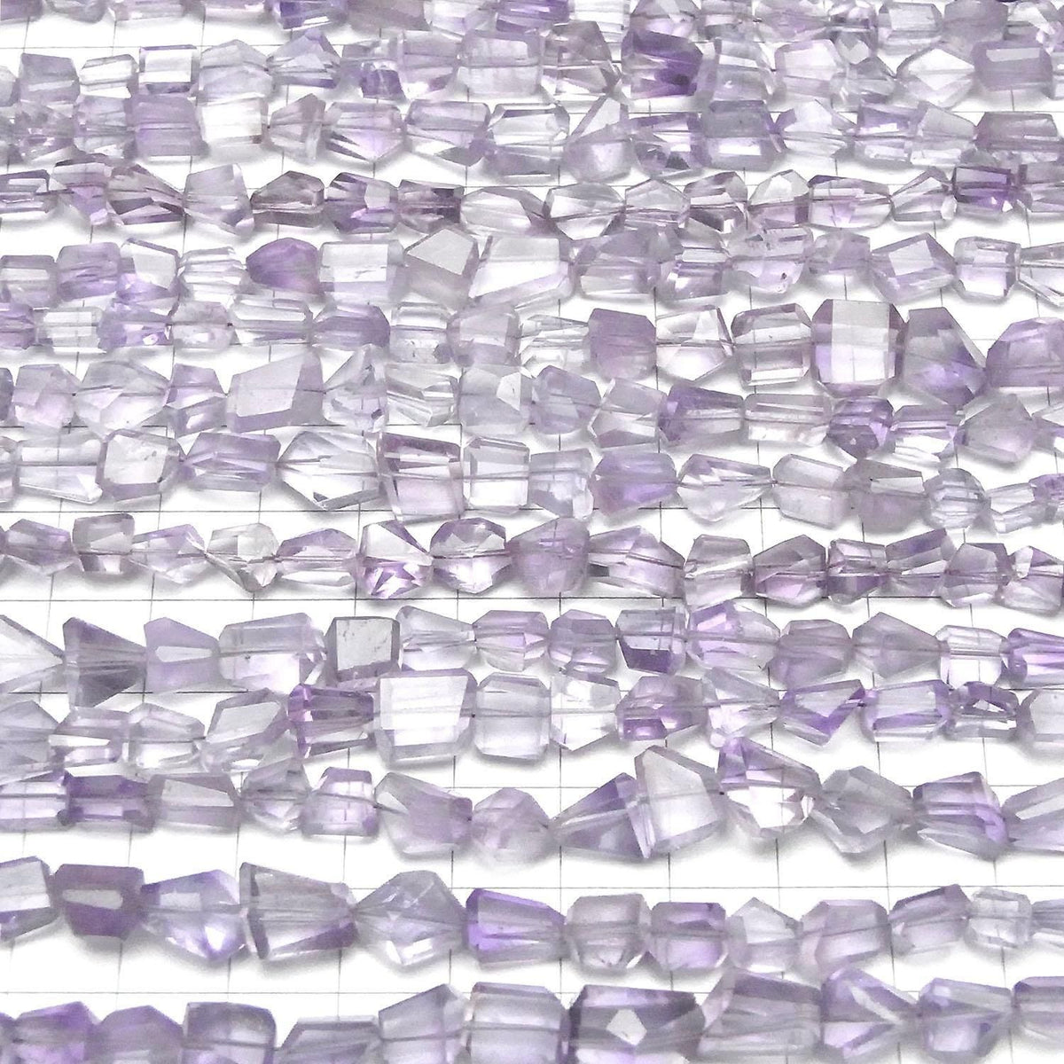 Amethyst AA++ Faceted Nugget 1strand beads (aprx.7inch/18cm)