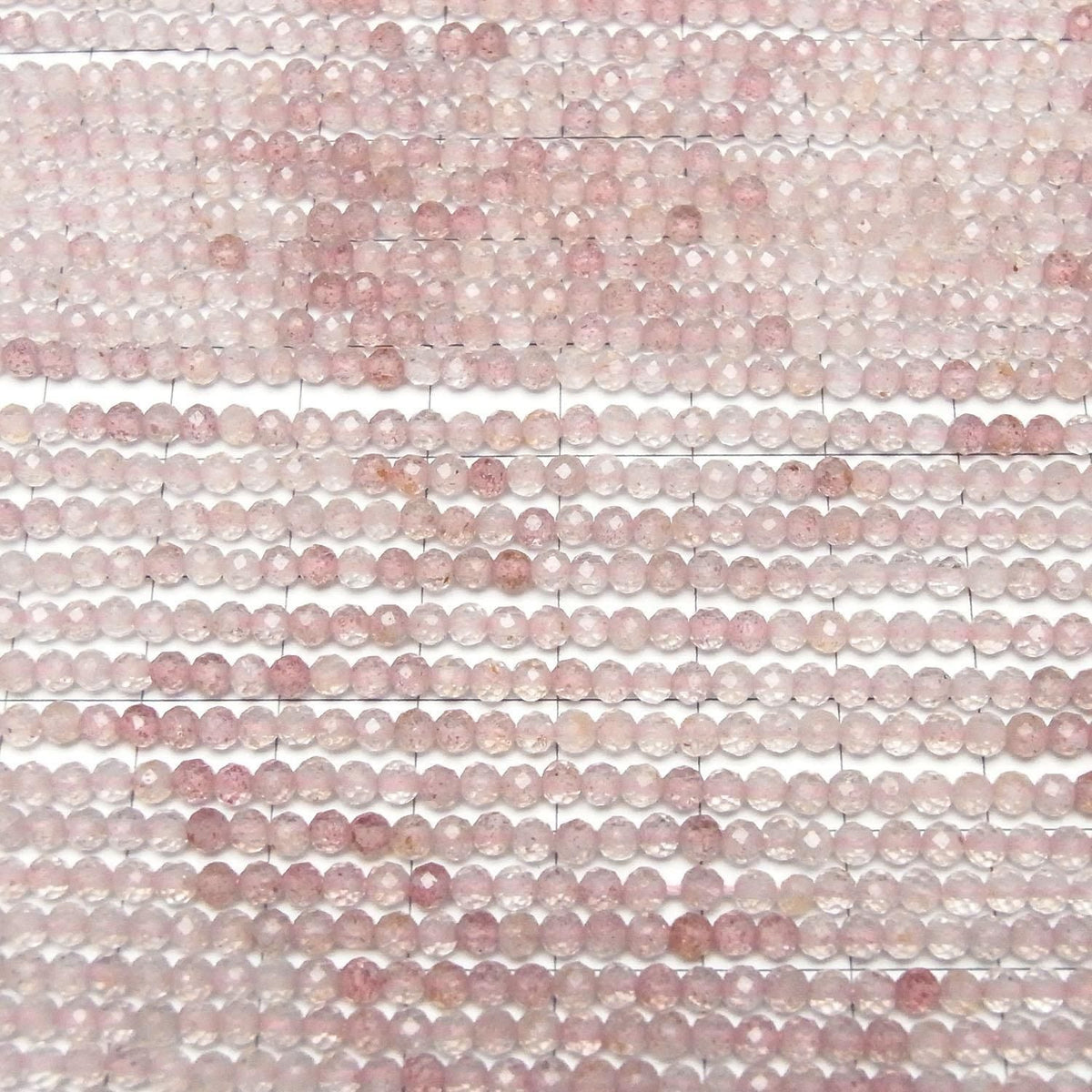 Pink Epidote AA++ Faceted Round 3mm 1strand beads (approx. 15 inches/36 cm) High Quality!