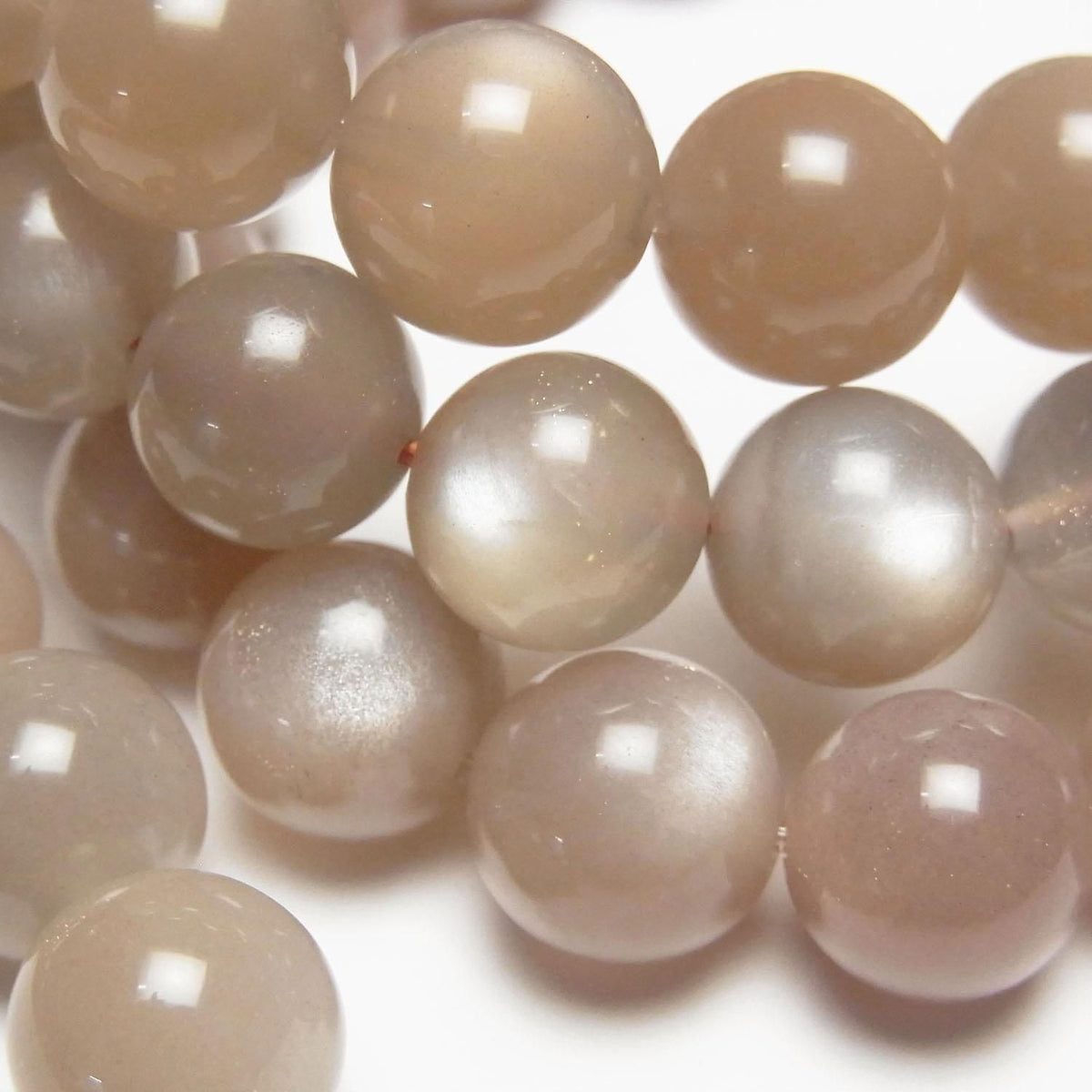 Brown Moonstone AAA- Round 10mm 1strand beads (Bracelet)
