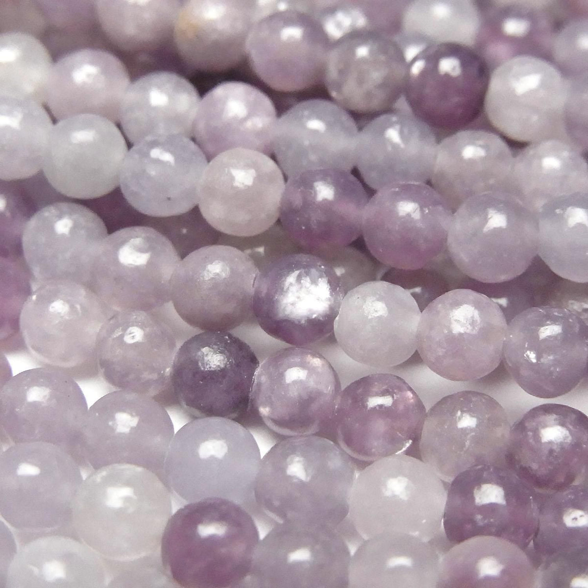 Lepidolite AA Round 4mm 1strand beads (aprx.14inch/35cm)