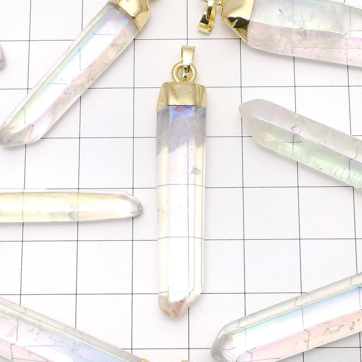 Crystal AA++ Point Pendant with AB Coating 1pc