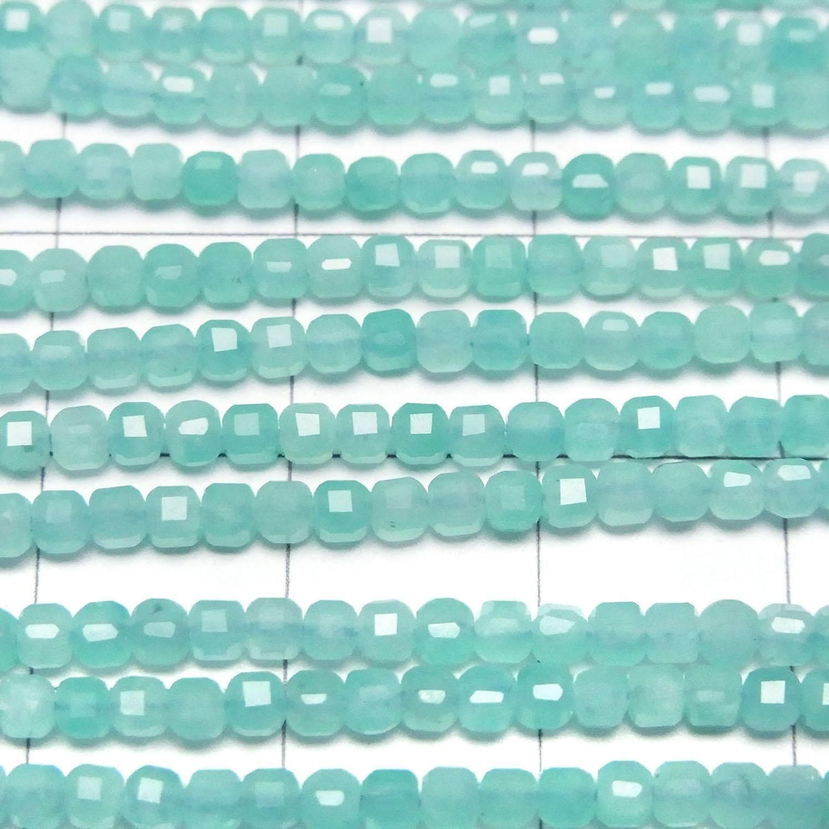 Amazonite Silica AA++ Cube Shape 2x2x2mm 1strand beads (approx. 15inch/36cm) High Quality!